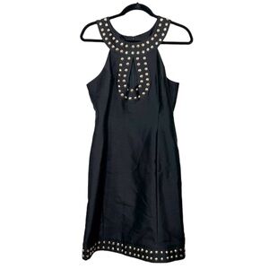 TRACY REESE Gold and Black Keyhole Classic Dress size 10